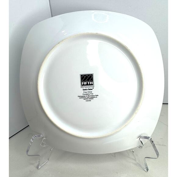 PTS International Santa's Babes Fine China 222 Fifth Dishwasher Microwave Sage - Picture 3 of 3